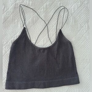 Urban Outfitters Gray Sparkle Top